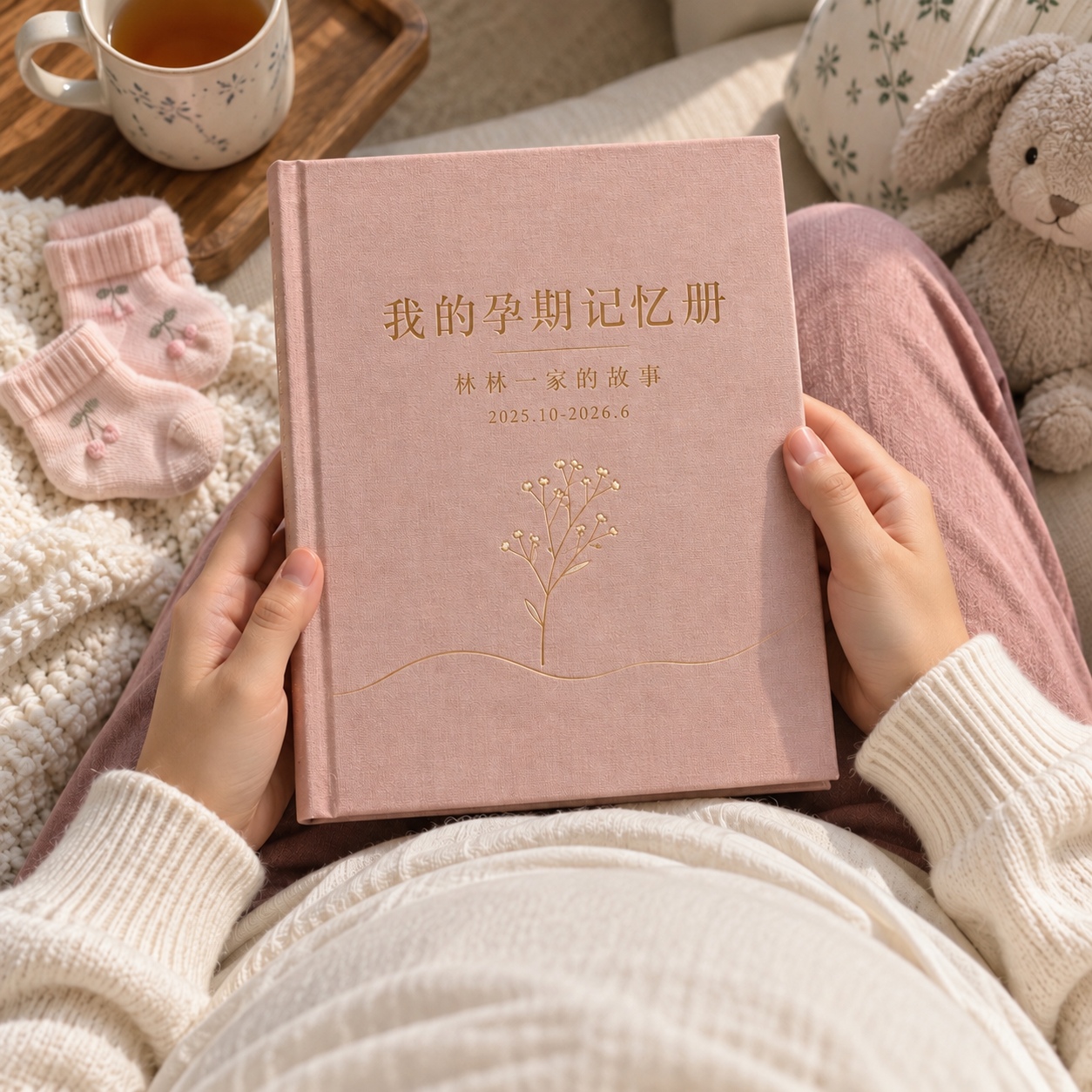 拿在手里的孕期记忆册